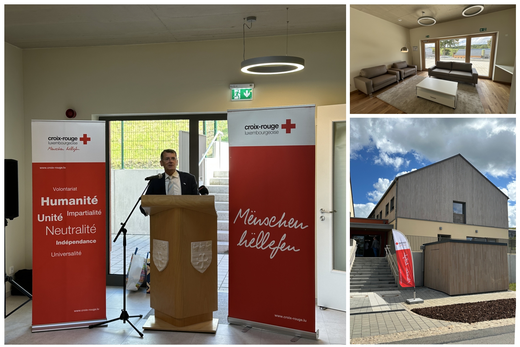Inaguration du nouveau centre d’accueil de la Croix-Rouge à Oberglabach